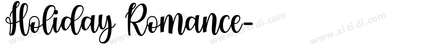 Holiday Romance字体转换